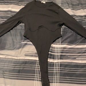 Black Long Sleeve Bodysuit